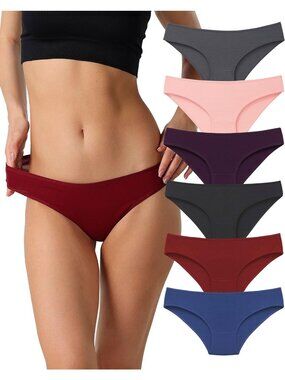 La Notte Breathable Cotton Bikini Panties Underwear 6 Pack Women's Size XXL NEW